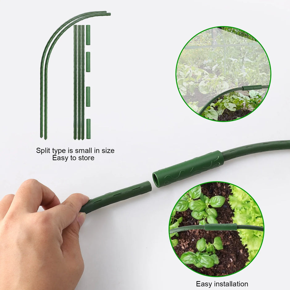 For Plants Row Cover Greenhouse Hoop Garden Hoops 11mm Durable Portable Raised Beds Netting Sturdy Planting Support Frame - South Mountain Nursery