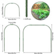 For Plants Row Cover Greenhouse Hoop Garden Hoops 11mm Durable Portable Raised Beds Netting Sturdy Planting Support Frame - South Mountain Nursery
